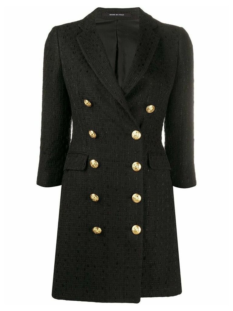 Tagliatore Annabelle tweed coat - Black