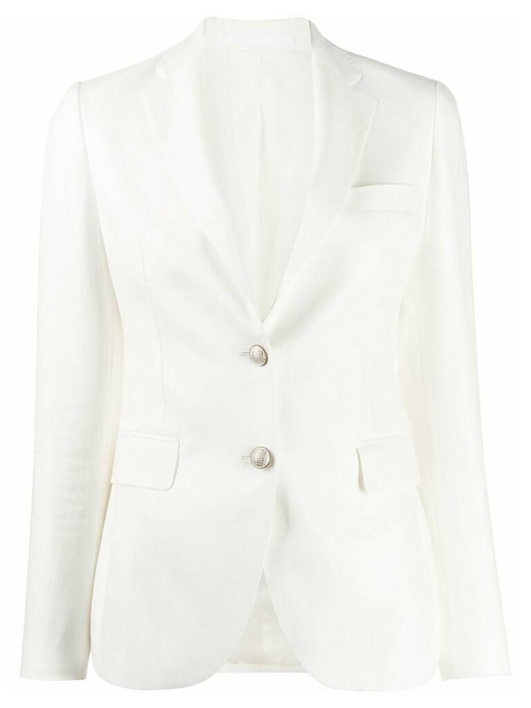 Tagliatore classic tailored blazer - White