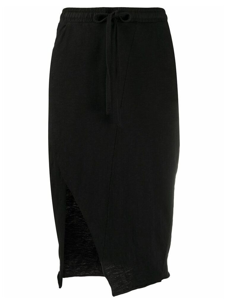 Thom Krom slit detail jersey skirt - Black