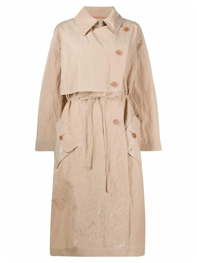 Acne Studios belted trench coat - Brown