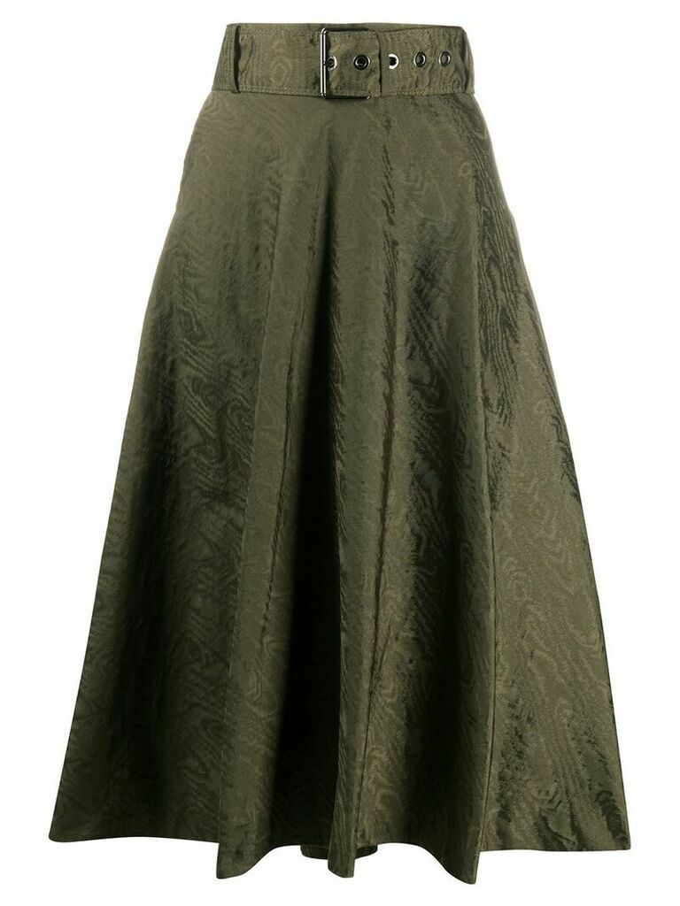 Pinko Felicia flared midi skirt - Green