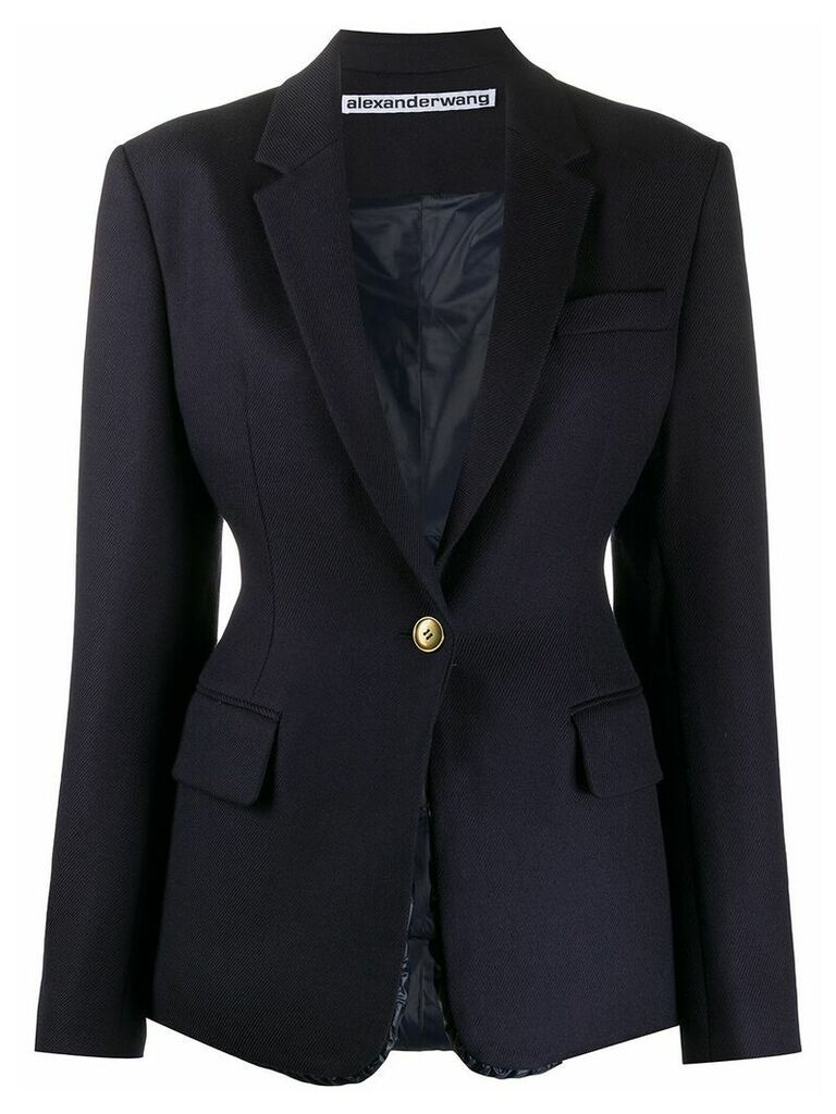 Alexander Wang tailored single-breasted blazer - Blue