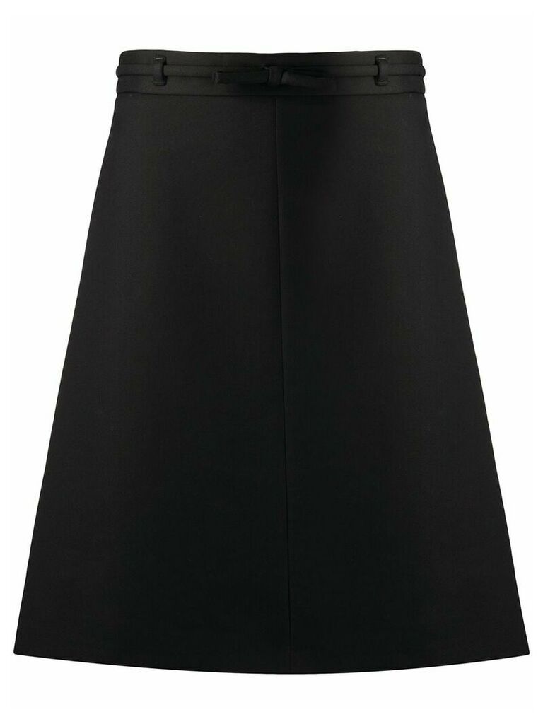 RedValentino bow detail belted skirt - Black