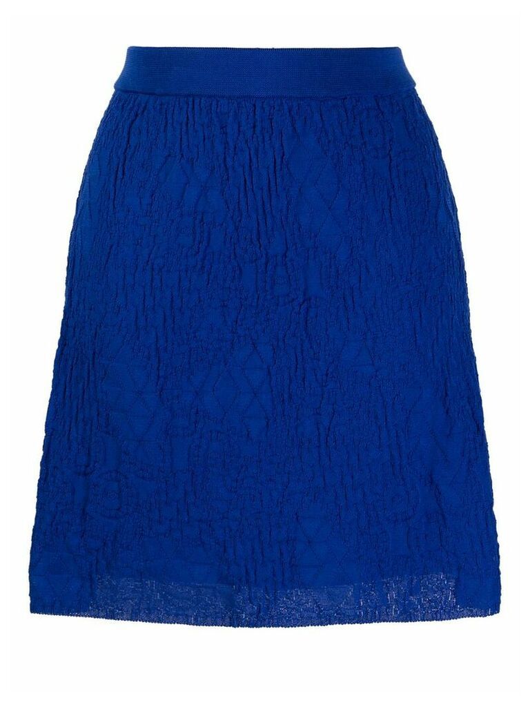 M Missoni textured knit skirt - Blue