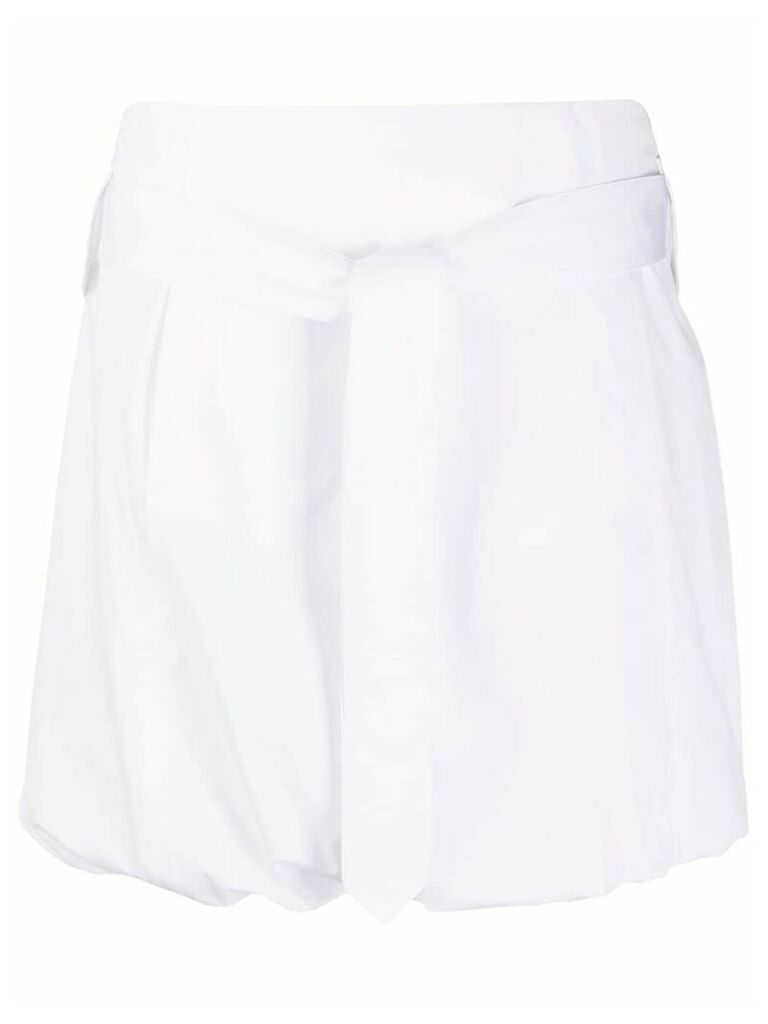 Salvatore Ferragamo puffball hem short skirt - White