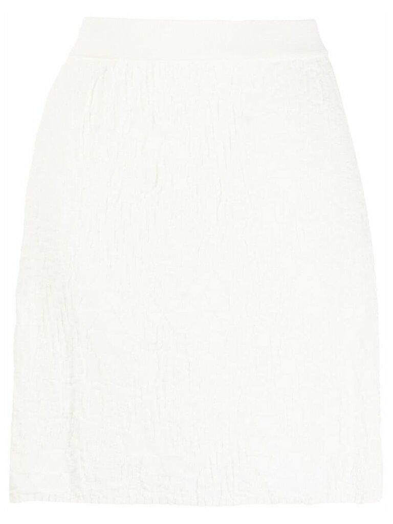 M Missoni textured knit skirt - White