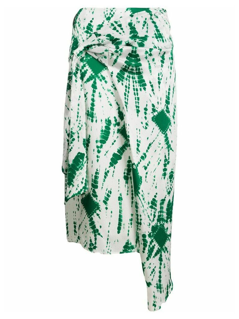 Essentiel Antwerp Vyse knot detailed skirt - Green