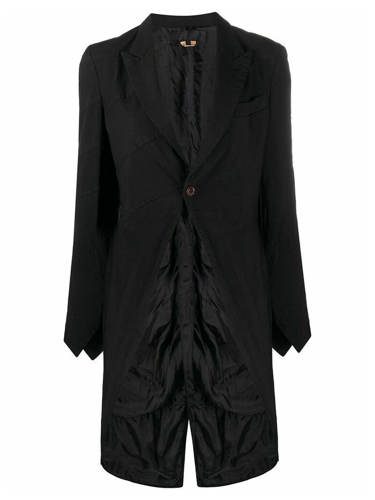 Comme Des Garçons Comme Des Garçons asymmetrical panelled coat - Black