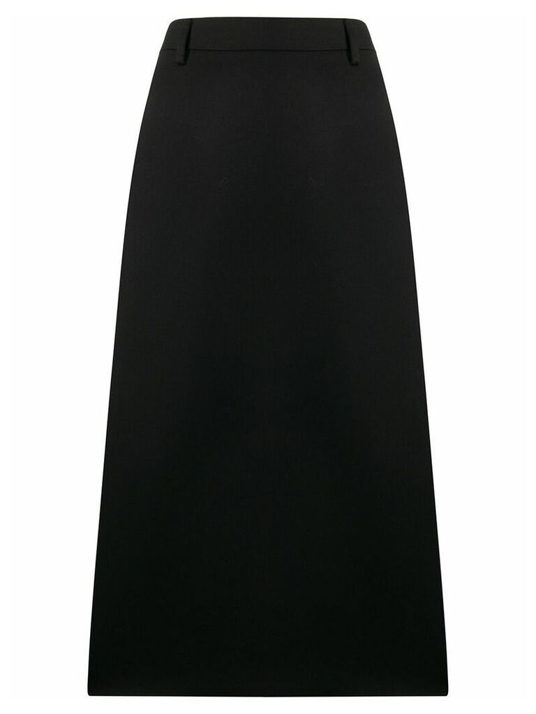 Prada A-line midi skirt - Black