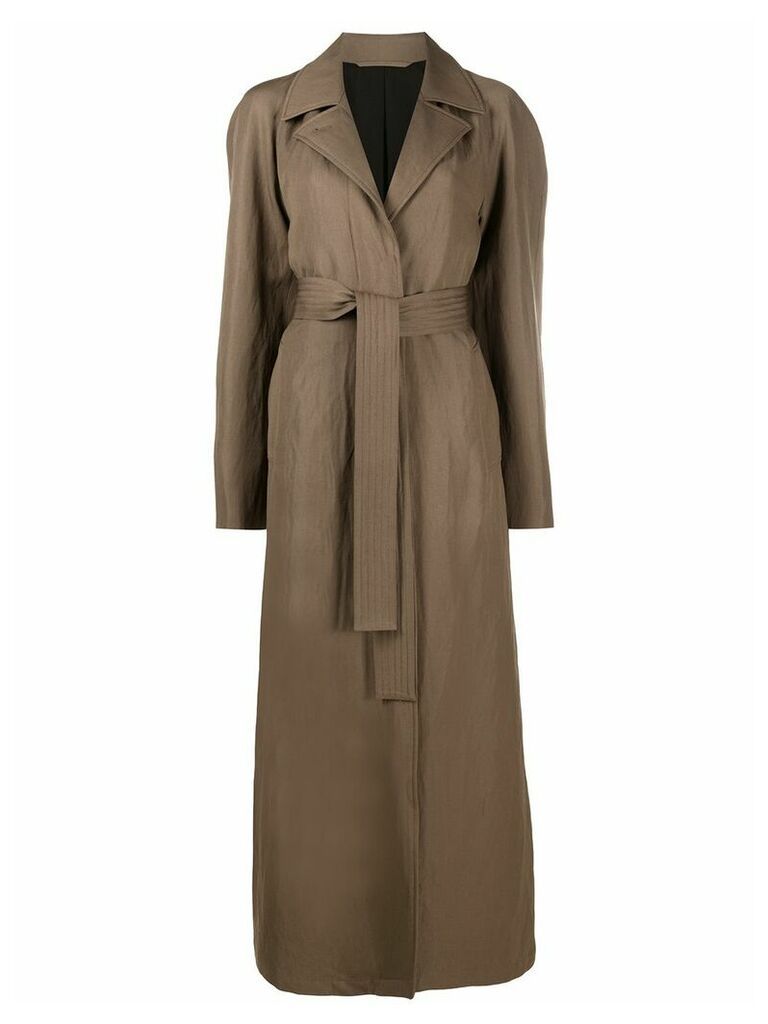 Lemaire single breasted coat - Brown