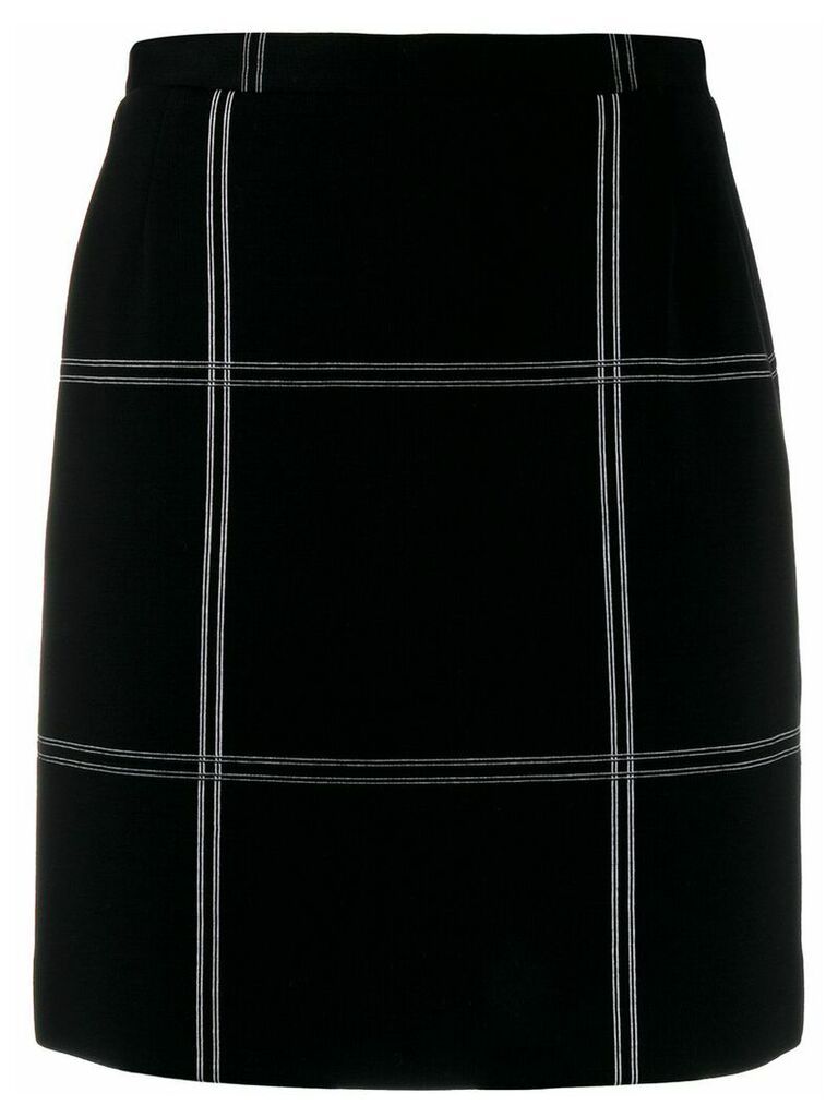 Dolce & Gabbana Pre-Owned 1990's oversized check short skirt - Black