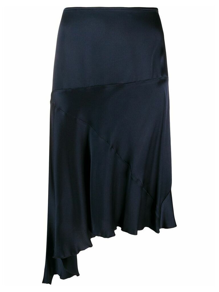 Romeo Gigli Pre-Owned 1990s asymmetric flared skirt - Blue