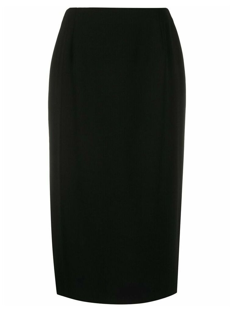 Gianfranco Ferré Pre-Owned 1990s straight-fit midi skirt - Black
