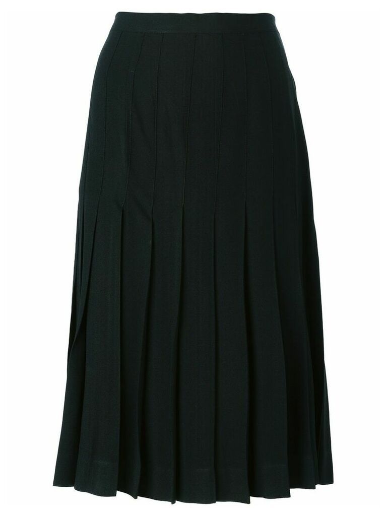 Yves Saint Laurent Pre-Owned pleated skirt - Black