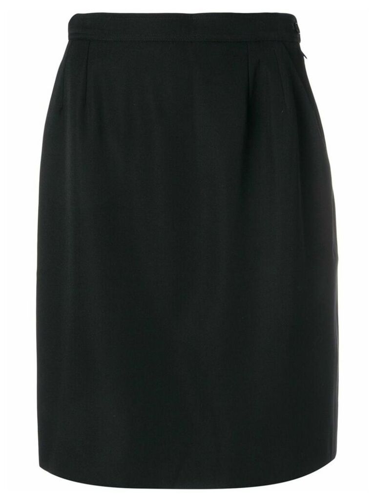 Yves Saint Laurent Pre-Owned 1980's straight skirt - Black