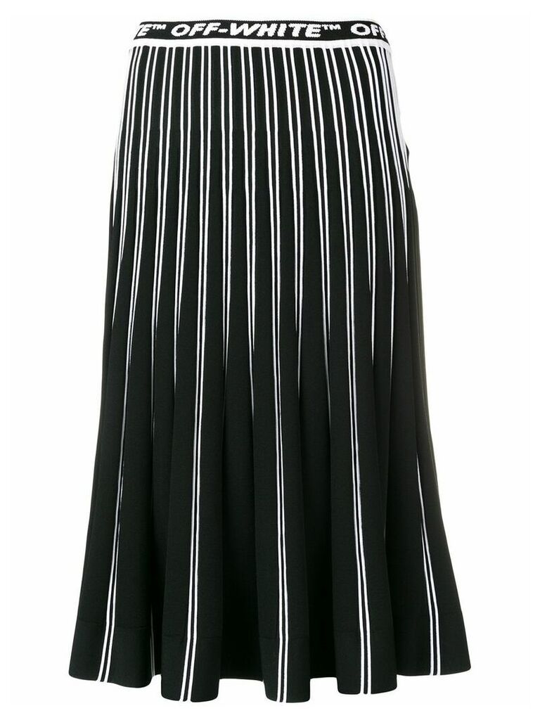 Off-White pleated knit skirt - Black