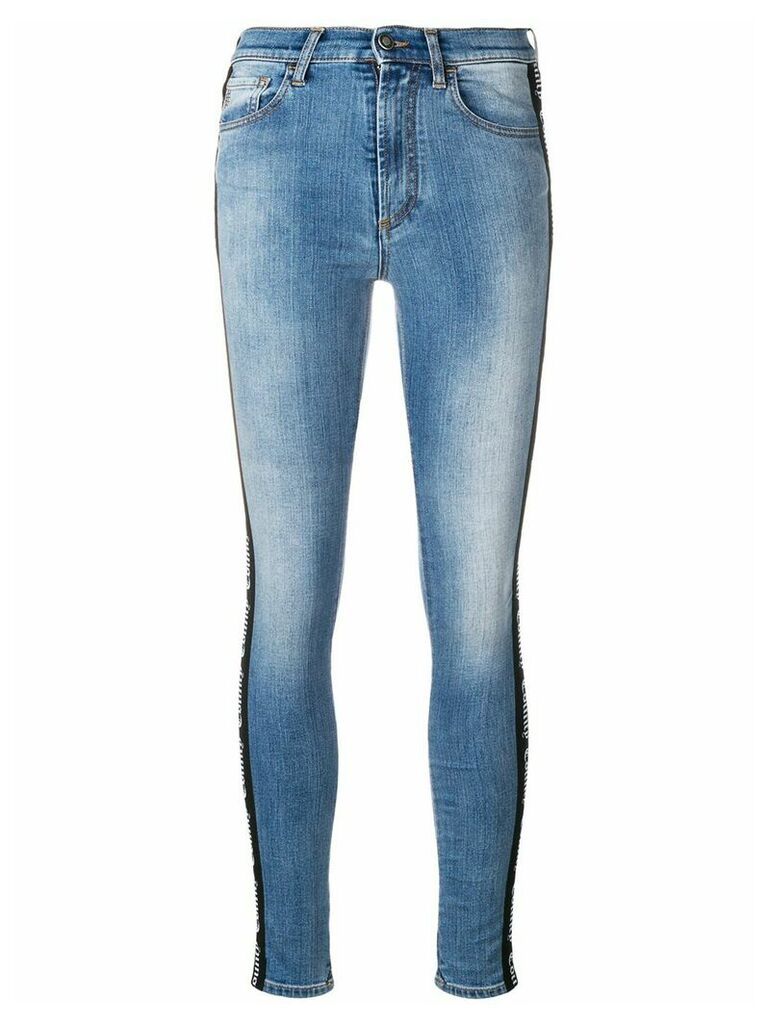 Marcelo Burlon County of Milan vintage-wash skinny jeans - Blue