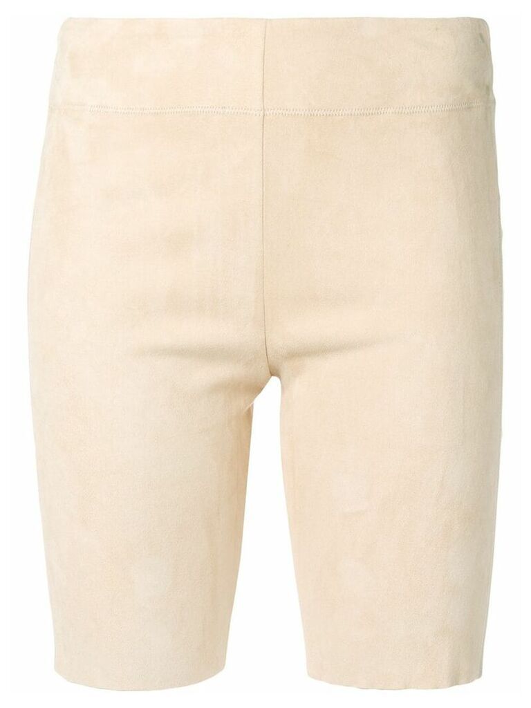 Jil Sander fitted high-rise shorts - Neutrals