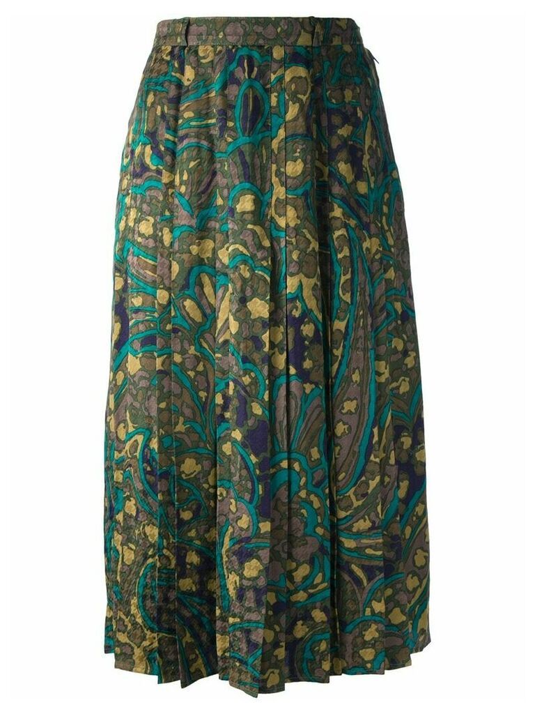 Jean Louis Scherrer Pre-Owned abstract floral print skirt -