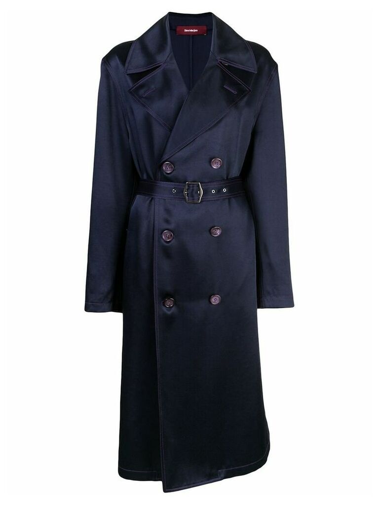 Sies Marjan Sigourney double-breasted trench coat - Blue