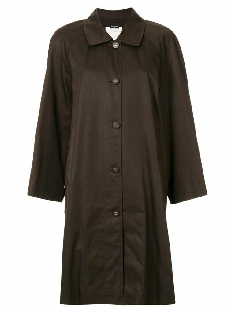 Chanel Pre-Owned oversized coat - Brown