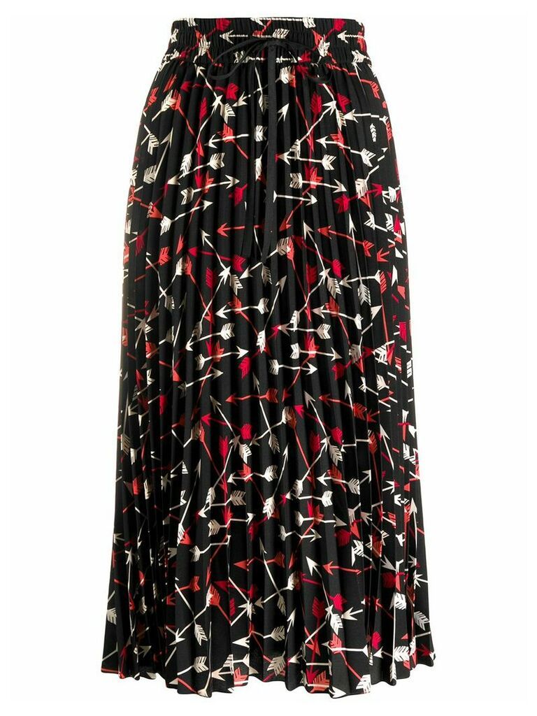 RedValentino arrow print skirt - Black