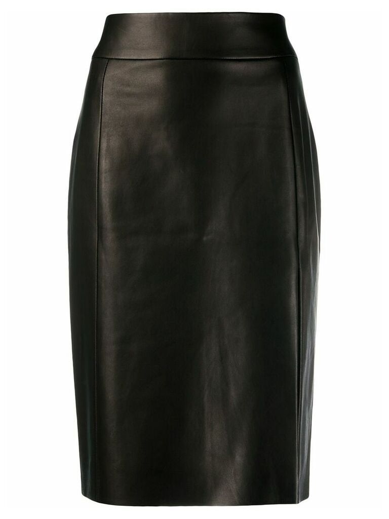 Drome front slit pencil skirt - Black