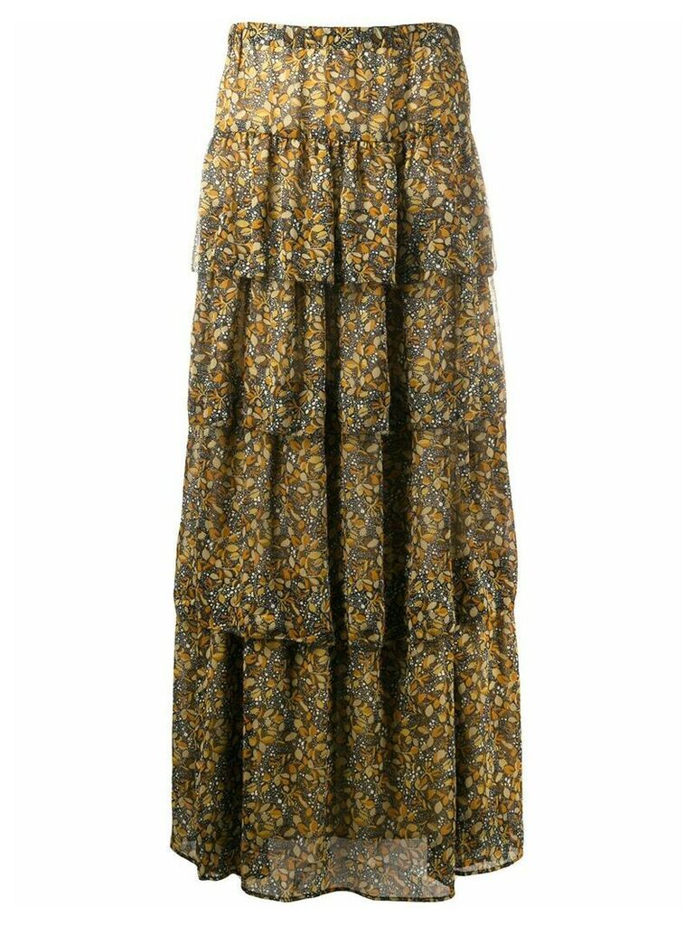Ba & Sh printed skirt - Brown