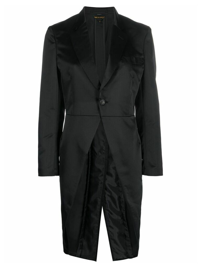 Comme Des Garçons fitted blazer coat - Black