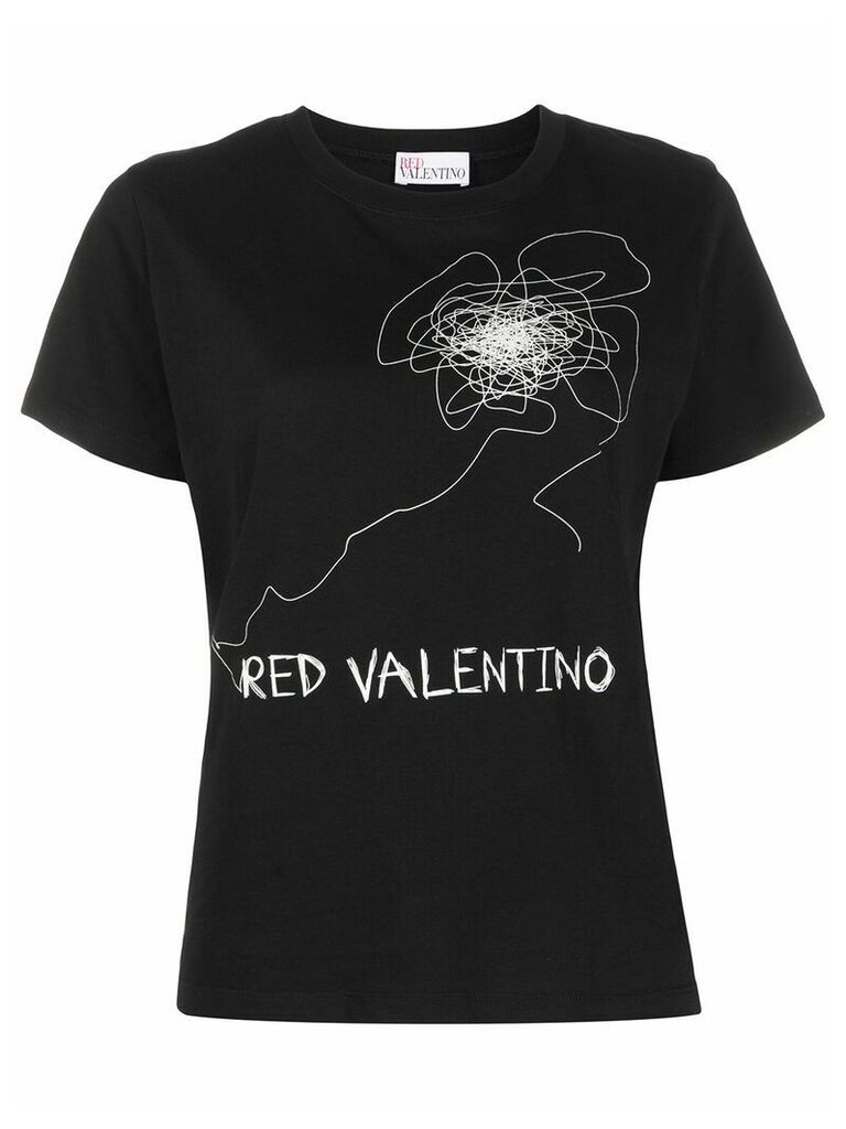 RedValentino logo-printed T-shirt - Black