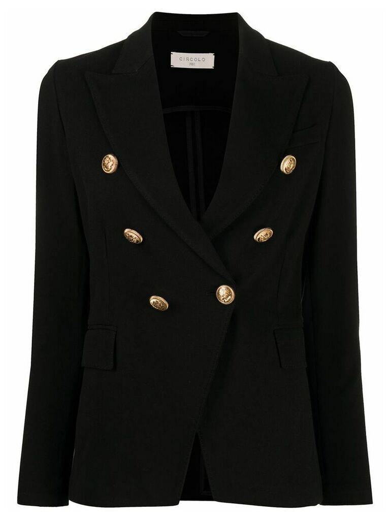 Circolo 1901 fitted buttoned blazer - Black