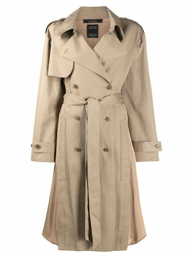 Y/Project Burlywood oversized trench coat - NEUTRALS