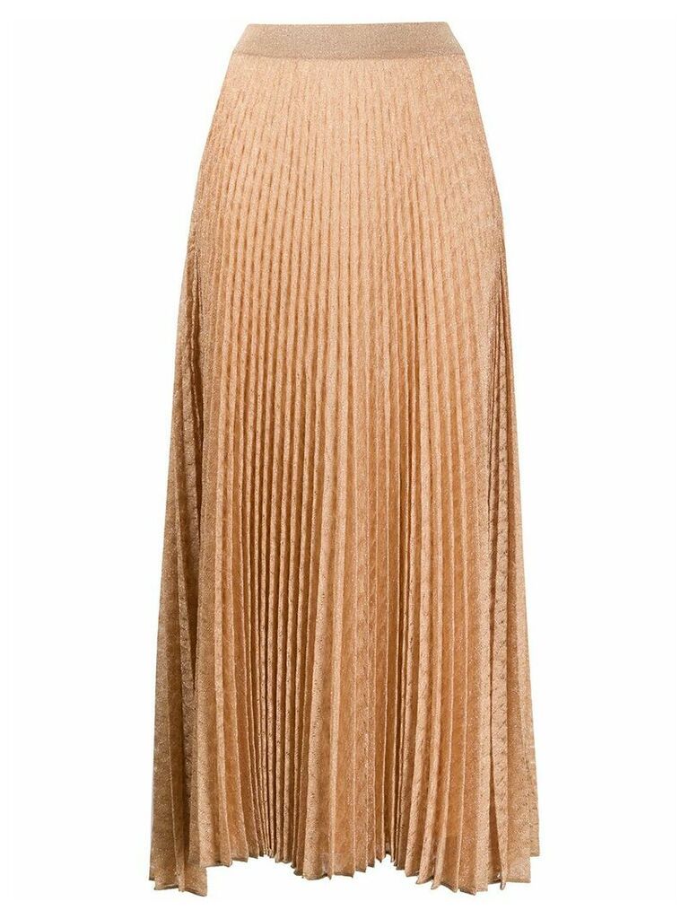 Missoni high-waisted pleated skirt - Neutrals
