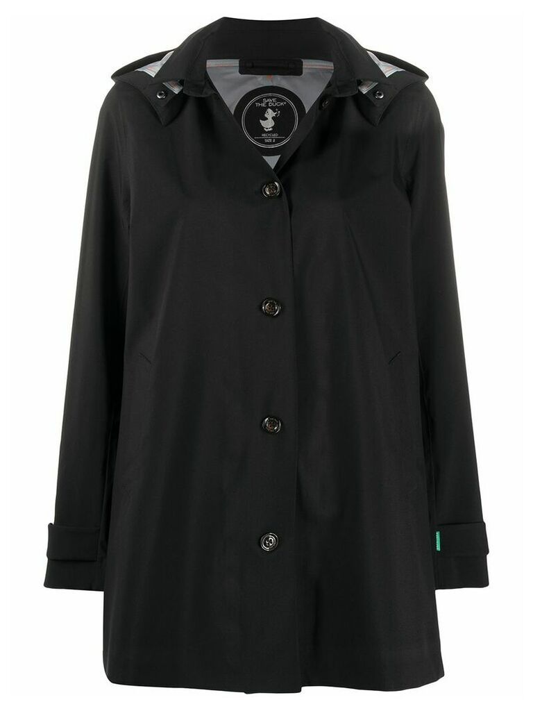 Save The Duck Grinx detachable hood raincoat - Black