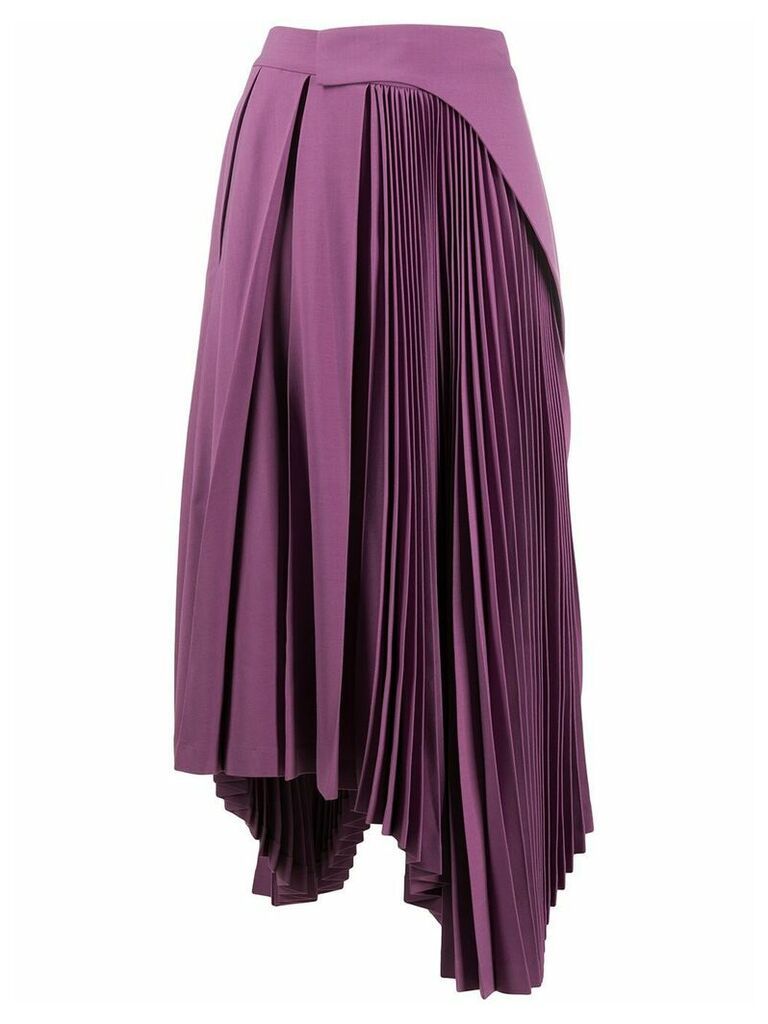 AMBUSH asymmetric pleated skirt - PINK