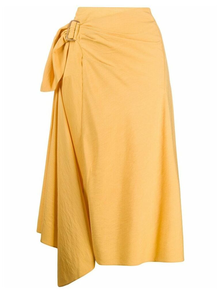 Vince side buckle midi skirt - Yellow