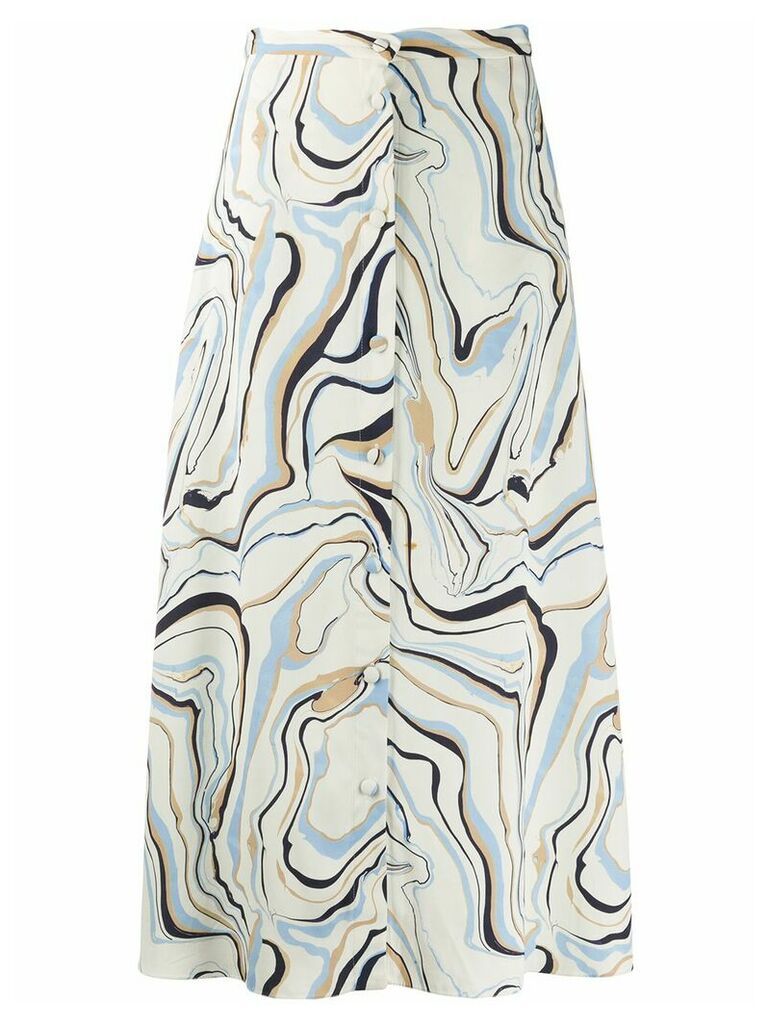 Chinti and Parker all-over print skirt - Neutrals