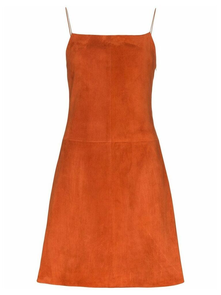 Rosetta Getty flared mini dress - Brown