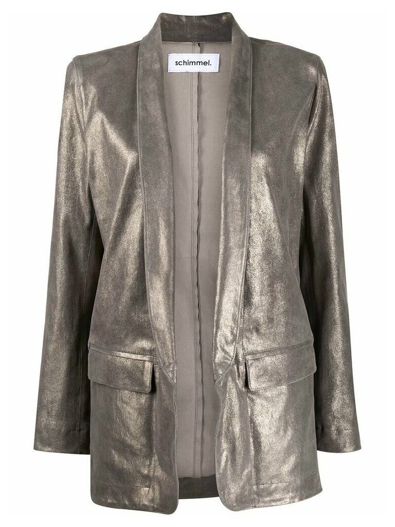 Sylvie Schimmel open front Smoking blazer - Grey