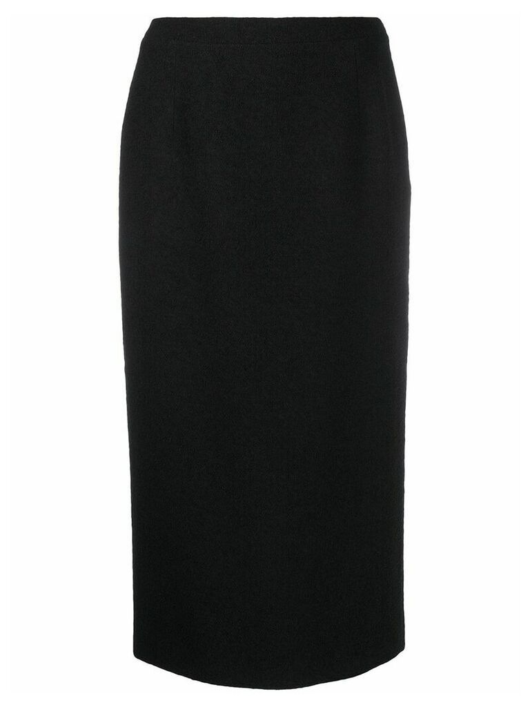 Alessandra Rich high-waisted fitted skirt - Black