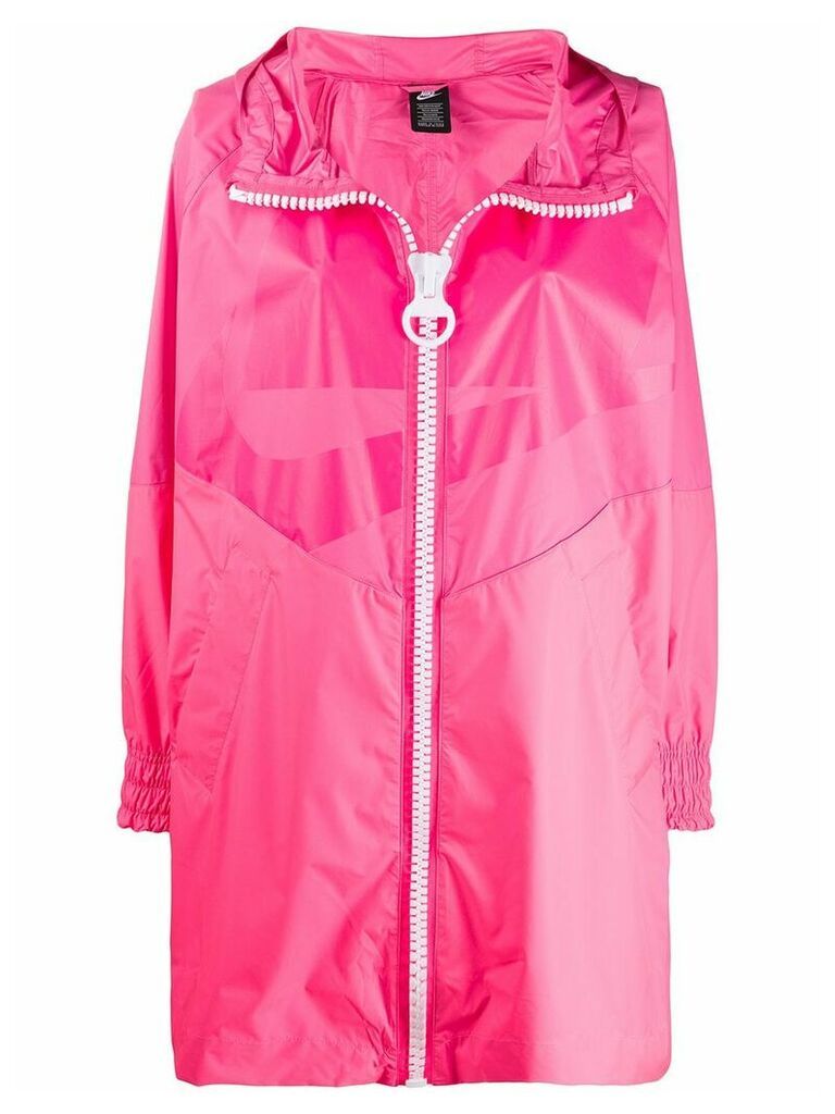 Nike oversized hooded rain coat - PINK