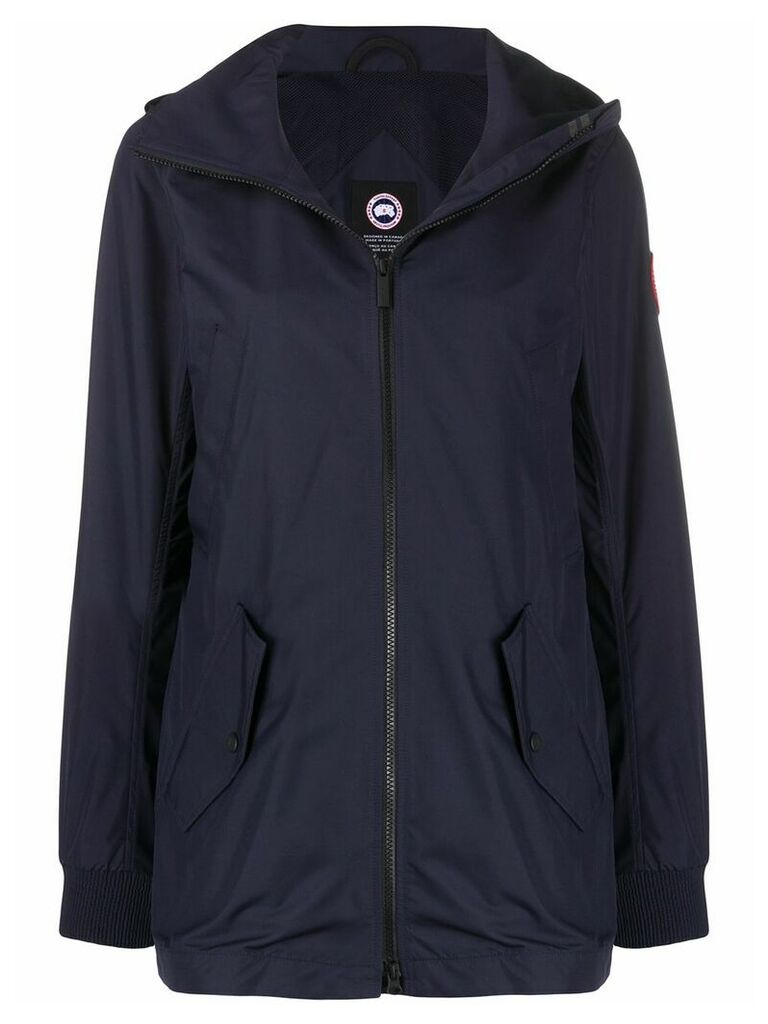 Canada Goose zipped hooded parka - Blue