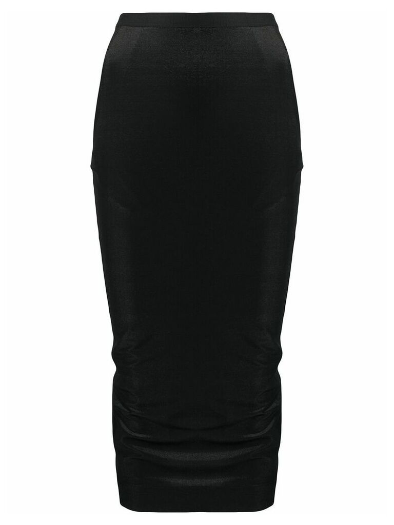 Rick Owens Lilies high waisted fitted skirt - Black