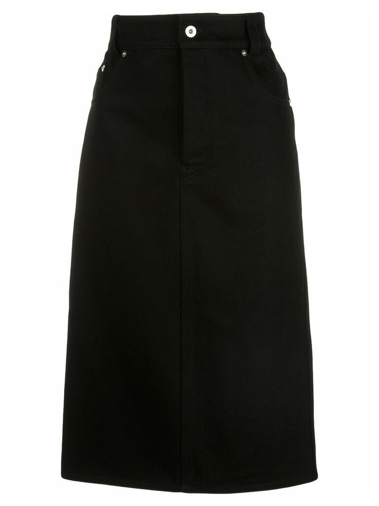 Kwaidan Editions denim pencil skirt - Black