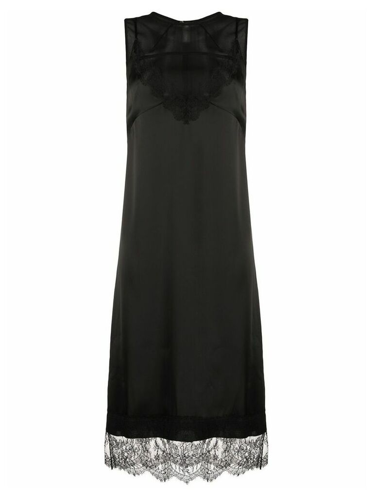 Nº21 sleeveless dress with lace - Black
