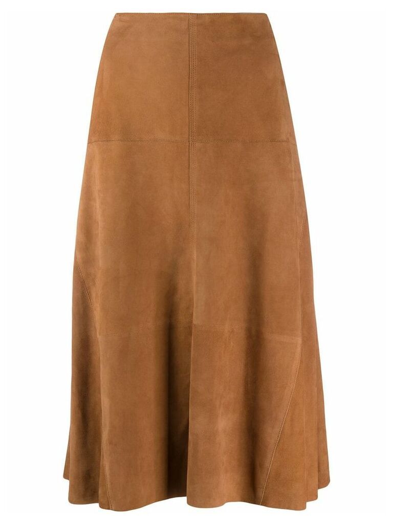Arma high-waisted midi skirt - Brown