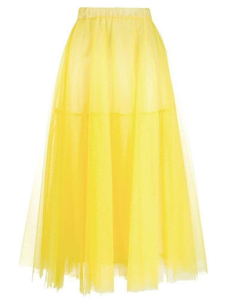 P.A.R.O.S.H. tiered full skirt - Yellow