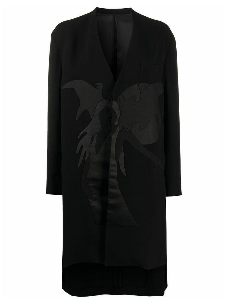 Undercover patchwork midi coat - Black