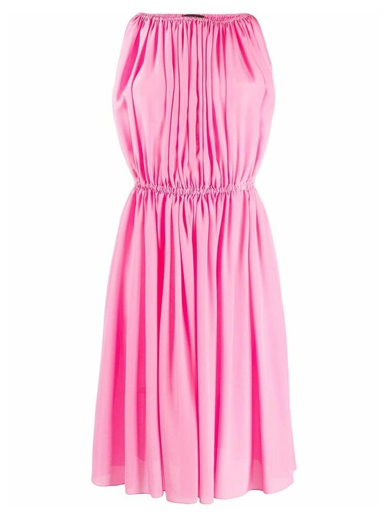 Gianluca Capannolo pleated mini dress - PINK