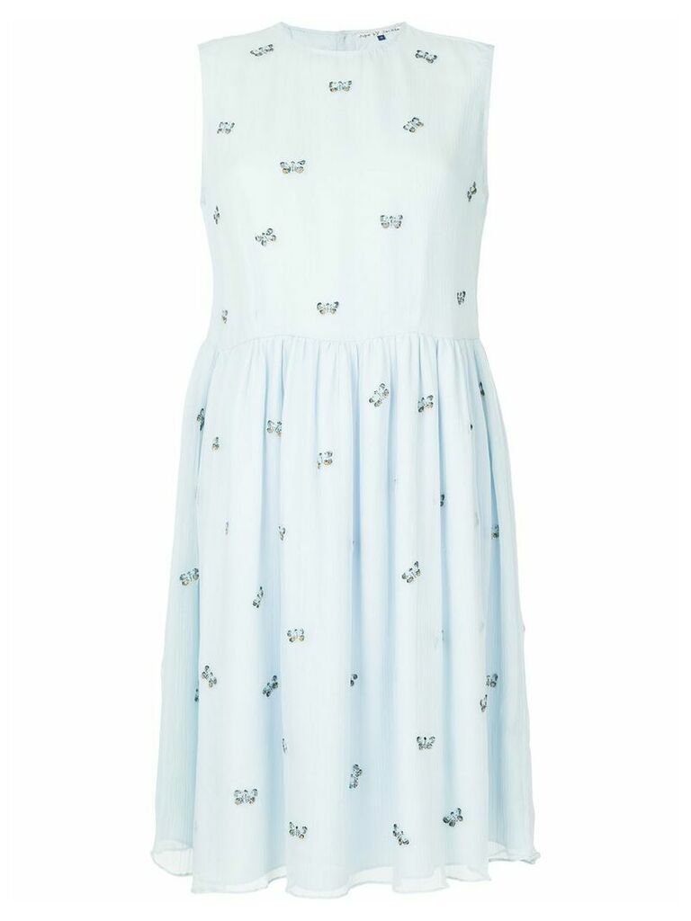 Jupe By Jackie embroidered butterflys dress - Blue